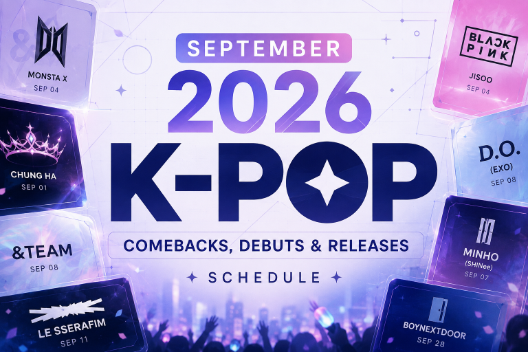 September 2026 K-Pop Comebacks, Debuts & Releases